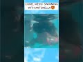 Lionel Messi Swimming With Antonella Roccuzzo  #short #Tiktok