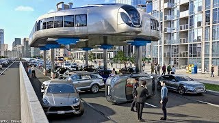 Buses That Can Step Over Traffic - Amazing Gyroscopic Transport Concept