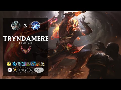 Tryndamere Mid vs Xerath - KR Grandmaster Patch 12.20