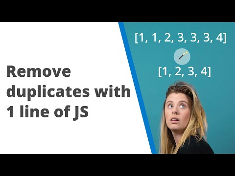 Remove Duplicate Items From An Array Tutorial Learn Javascript Programming