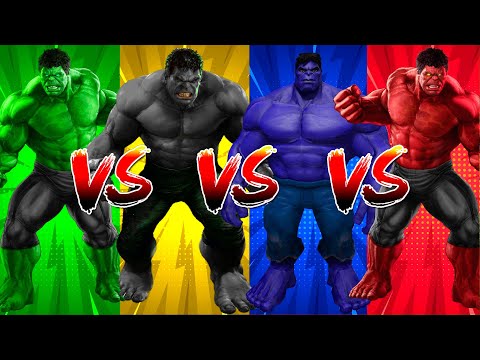 SUPERHERO COLOR DANCE CHALLENGE Hulk vs Black Hulk vs Blue Hulk vs Red Hulk
