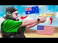 Australian VS CRAZY American Guns