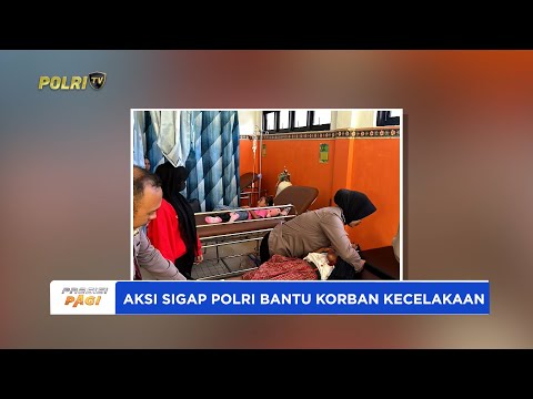RESPONS CEPAT PATROLI DITPAMOBVIT POLDA MALUKU SELAMATKAN KORBAN KECELAKAAN LALU LINTAS