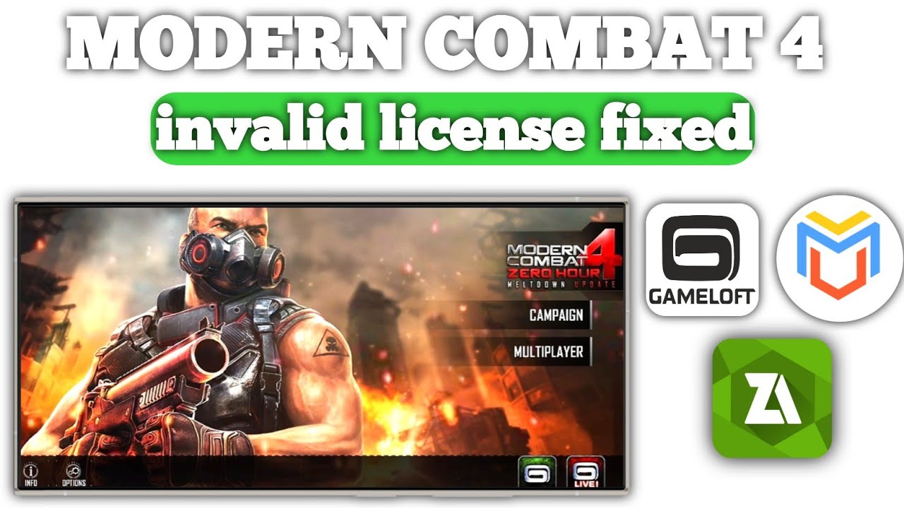 How To Fixed Modern Combat 4 - Invalid license Fixed | With Virtual Master