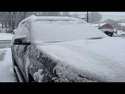 Roanoke VA first snow of the year