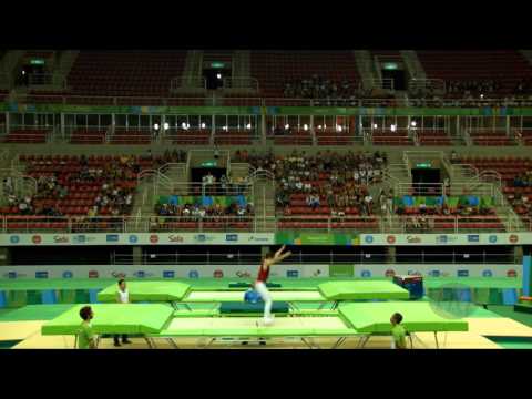 ALIYEV Pirmammad (KAZ) - 2016 Olympic Test Event, Rio (BRA) - Qualification Trampoline Routine 1