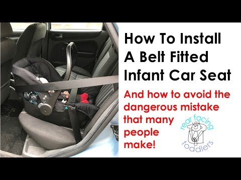 Is your baby's infant car seat fitted correctly?? Please watch this video to make sure!
