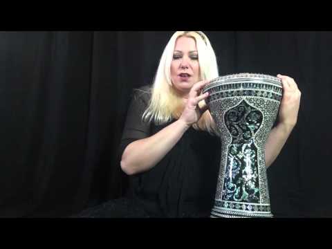 Darbuka Planet Review - The  Egyptian Black widow With Blue Mother of pearl Darbuka