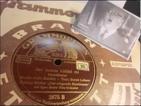 Pinkus Müller trägt vor: "Jan kumm kiddel mi" - Münster i. W., Karnevalslied Aufn. 1938