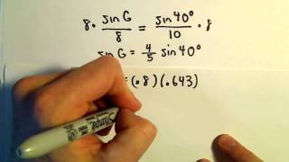 Solving a Triangle, SSA, Example 1