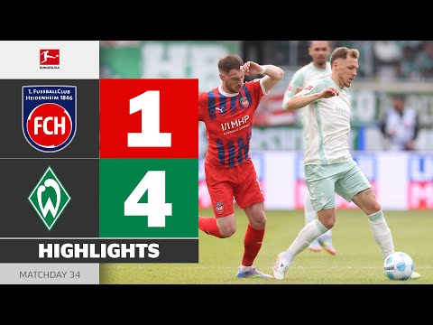 1. FC Fussball Club Heidenheim 1846 Heidenheim an der Brenz 1-4 SV Sport Verein Werder Bremen