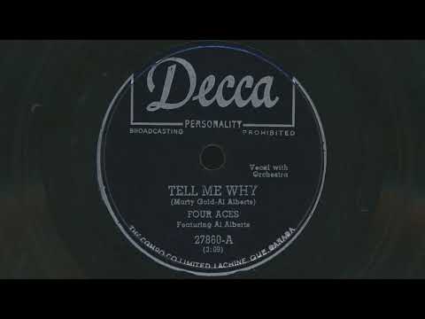 THE FOUR ACES Tell Me Why (1951) featuring Al Alberts - 78 RPM Records