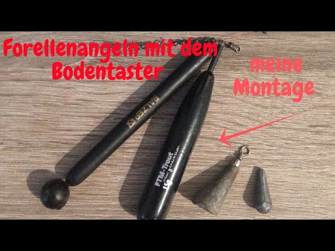 Trout fishing with the bottom probe Fishing with bottom probe Rod on the bottom Tutorial Bottom p...
