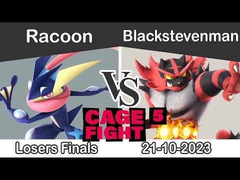Cage Fight 5 - Racoon (Greninja) vs BlackStevenMan (Incineroar) LF - SSBU