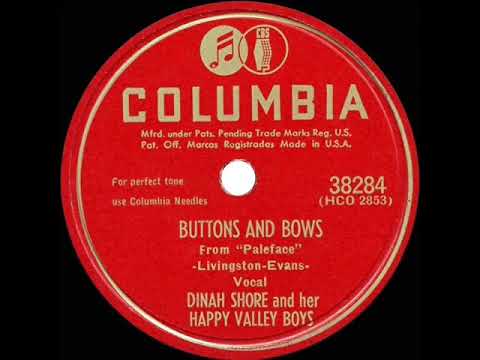 1948 OSCAR-WINNING SONG: Buttons And Bows - Dinah Shore