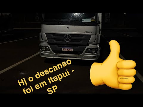 Hoje o descanso foi em Itapui SP
