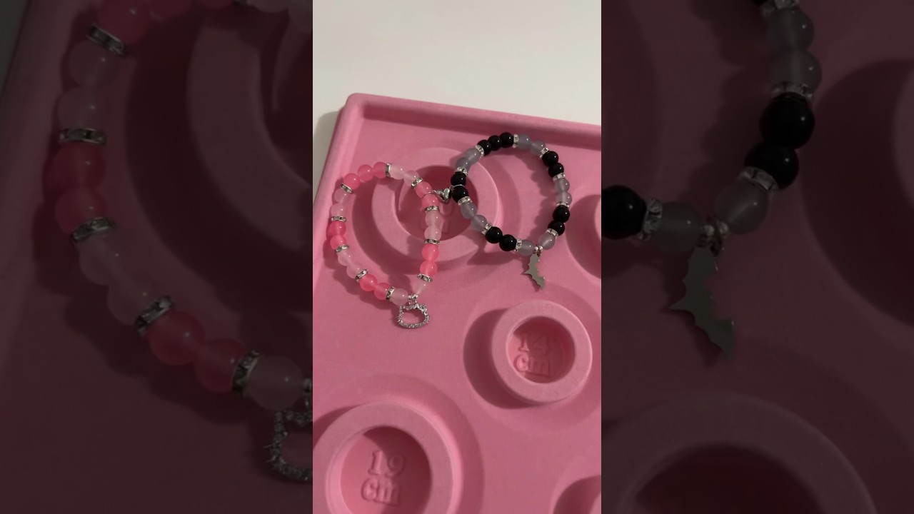 Batman x Hello Kitty Bracelets 🦇🩷. #beadedbracelet #batman #hellokitty #hellokittyfinds #spiderman