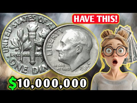 1985 P Roosevelt Dime Coin Value | How much is a 1985 P dime worth?