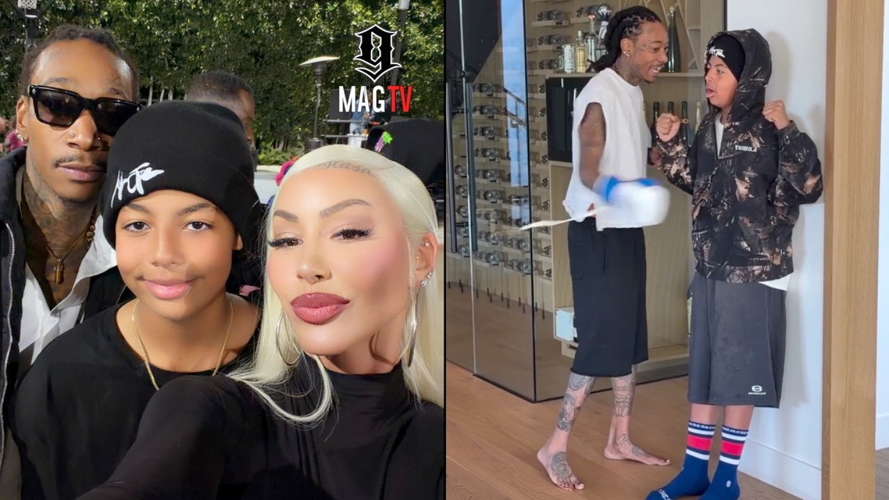 Wiz Khalifa & Amber Rose Reunite To Host Son Sebastian's Thirteenth B-Day Party! 🥊