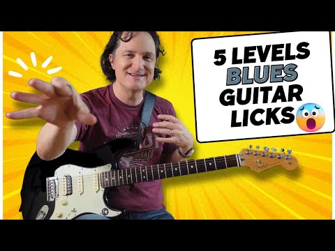 Five Levels of Blues Guitar Licks from Easy to Advanced!