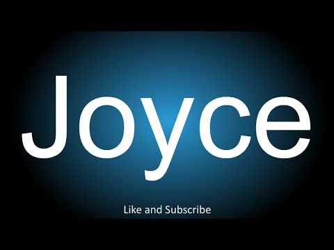 How to correctly pronounce - Joyce.