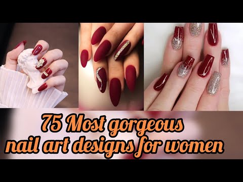 Light Maroon Nails