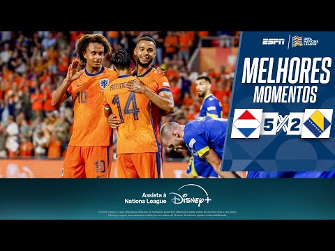 SOB OLHARES DE MEMPHIS DEPAY, HOLANDA GOLEIA A BÓSNIA NA NATIONS LEAGUE | Melhores Momentos