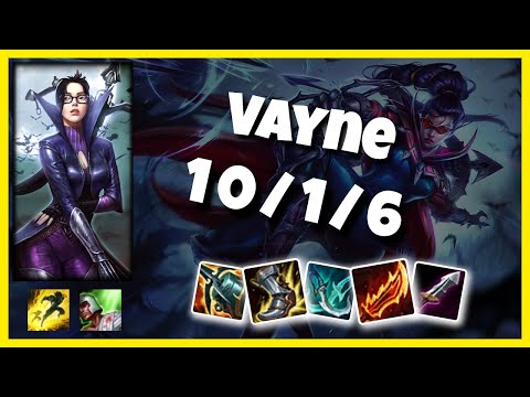 Vayne vs Kai'Sa EU Challenger BOT (10/1/6) - v11.3