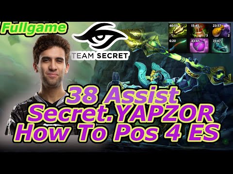 Secret Yapzor How to Pos4 Earth Spirit 38 Assist Super Close game 8kMMr Eu dota Full game