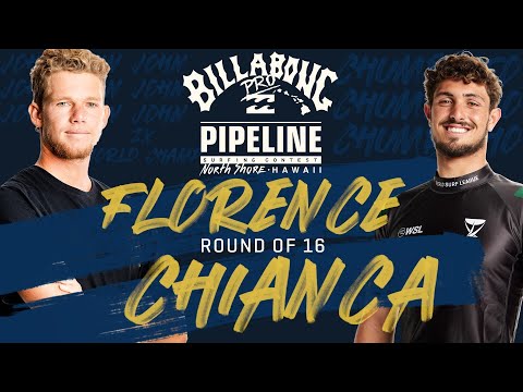 Florence vs. Chianca Billabong Pro Pipeline - Round of 16 Heat Replay
