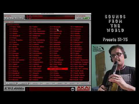 SOUNDS FROM THE WORLD (presets 51 -75)