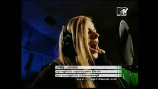 Avril Lavigne Recording The Spongebob Squarepants Theme Official Music Video