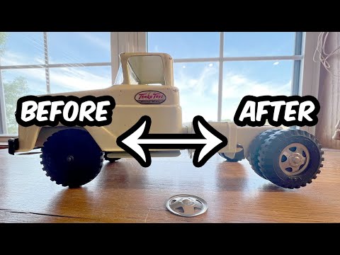 DIY Vintage Toy Repair: Tonka Hubcaps and Tires Replacement