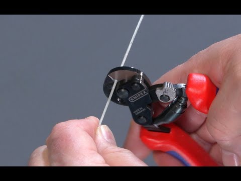 Kabelio kirpimo replės Knipex 9562160; 160 mm video