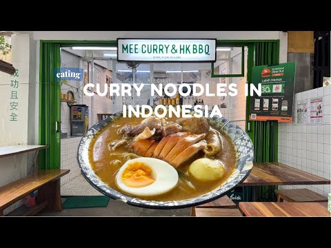 Eating $2 Curry Noodles with Roasted Chicken in Indonesia - MEE HAO