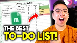 How to Make a TO-DO LIST in Google Sheets! *TUTORIAL* (Eisenhower Matrix)