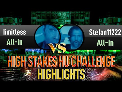 Top Pots Ep18 limitless vs Stefan11222 High Stakes Poker HU Challenge Cash Game Highlights