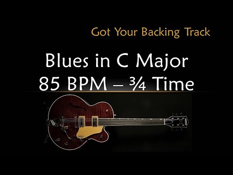 Backing Track for Guitar - Blues in C - 85 BPM