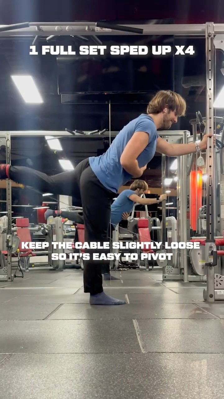 Ankle Cable Glute Kickback, Abduction & Adduction #shorts