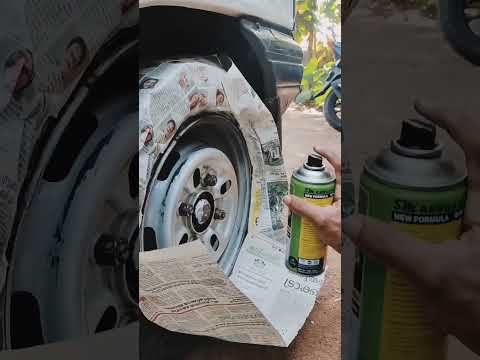 How to paint the Tyre Sidewall Letters #viral #800 #painting #viralvideo #maruthisuzuki #modified