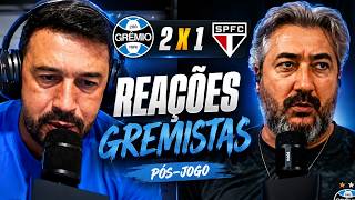 REAÇÃO DOS GREMISTAS E COMENTARIO DE EDILSON E DOUGLAS GRÊMIO 2X1 SÃO PAULO AO VIVO! GRÊMIO VENCEU!