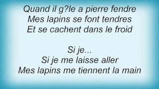Dominique A - Mes Lapins Lyrics