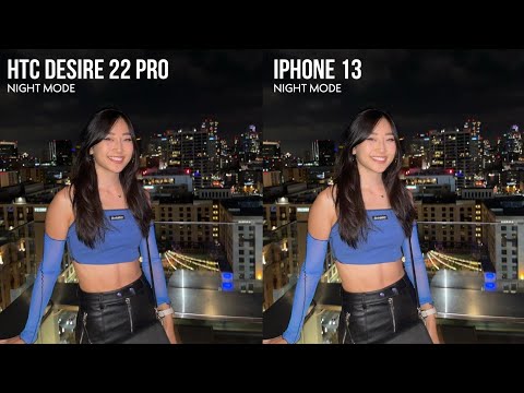HTC Desire 22 Pro vs iPhone 13 NIGHT MODE Camera Test