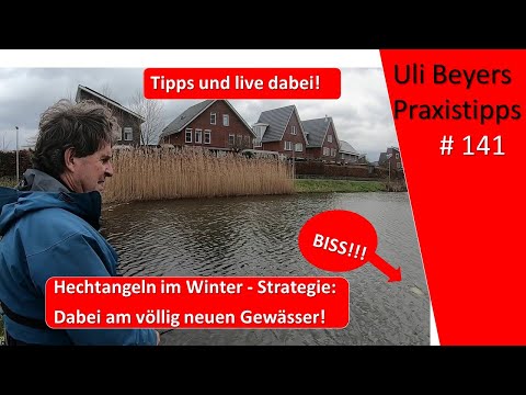 Neues Gewässer erkunden - Hechtangeln im Winter