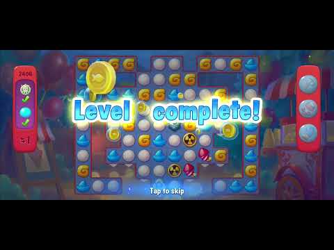 Fishdom gameplay level 2406 success win