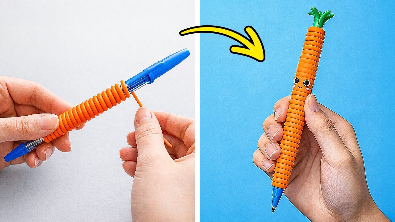 Cute Polymer Clay Ideas! 🌸 Polymer clayDIY AESTHETIC SCHOOL SUPPLIES! ✏️