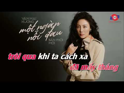 KARAOKE   MỘT NGÀN NỖI ĐAU   TONE NAM    VĂN MAI HƯƠNG   Bản Phối Mới  MinnoVu 2212