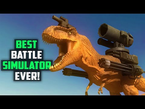 ✔️ NEW Beast Battle Simulator Gameplay E1 LASER T-REX AND BATTLE PIGS! YOU NEED THIS!