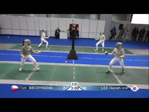 2023 Day01 T32 05 F S Individual Junior Plovdiv BUL CHM GREEN LEE KOR vs BECHYNOVA CZE