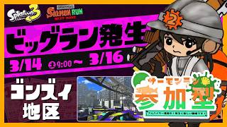 【ビッグラン】久しぶりのビッグランを参加型で遊ぶぞ～！【スプラトゥーン3/サーモンランNEXTWAVE】